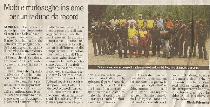 La Provincia di Sondrio 10 maggio 2008